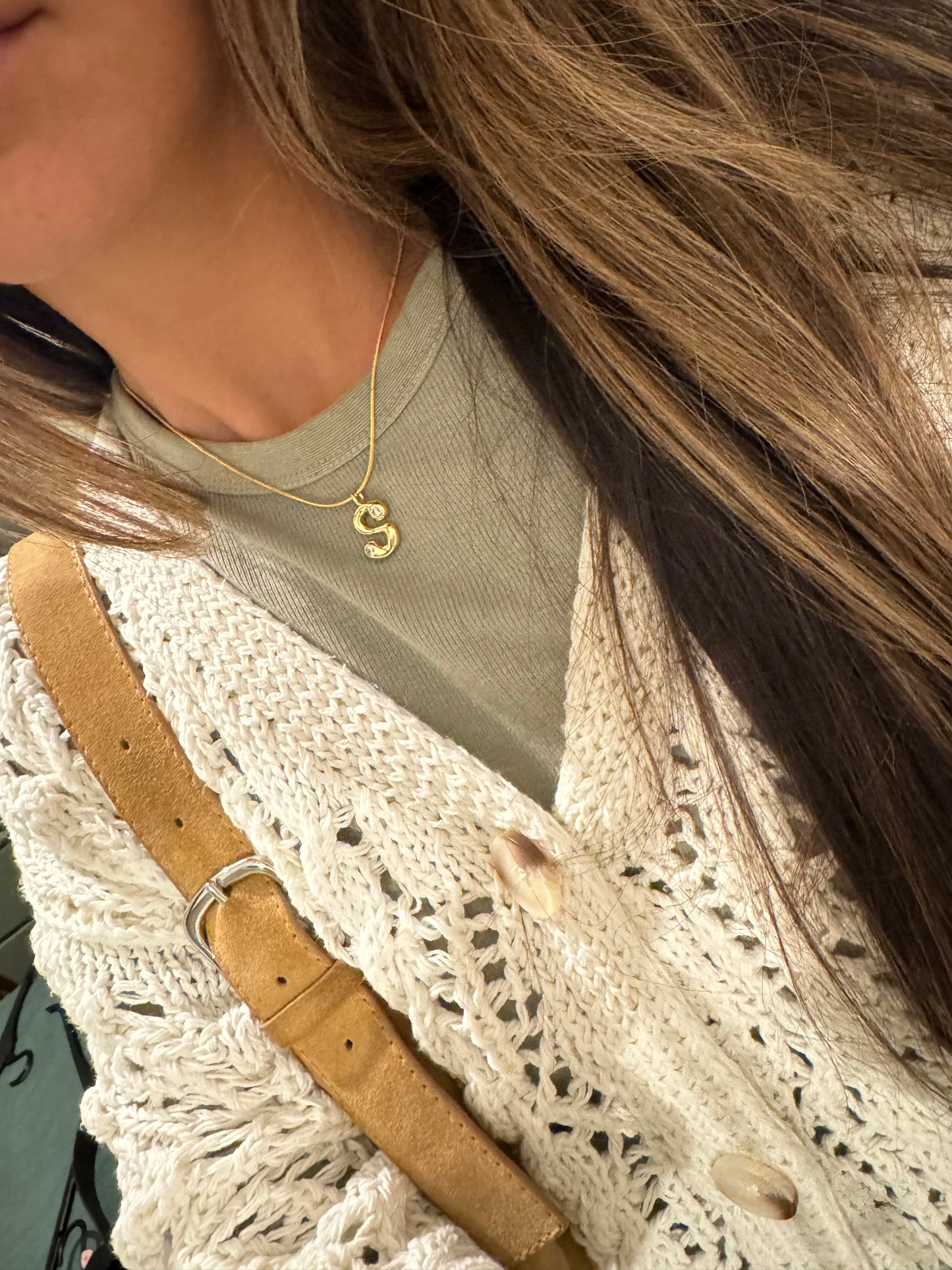 DIAMOND INITIAL NECKLACE
