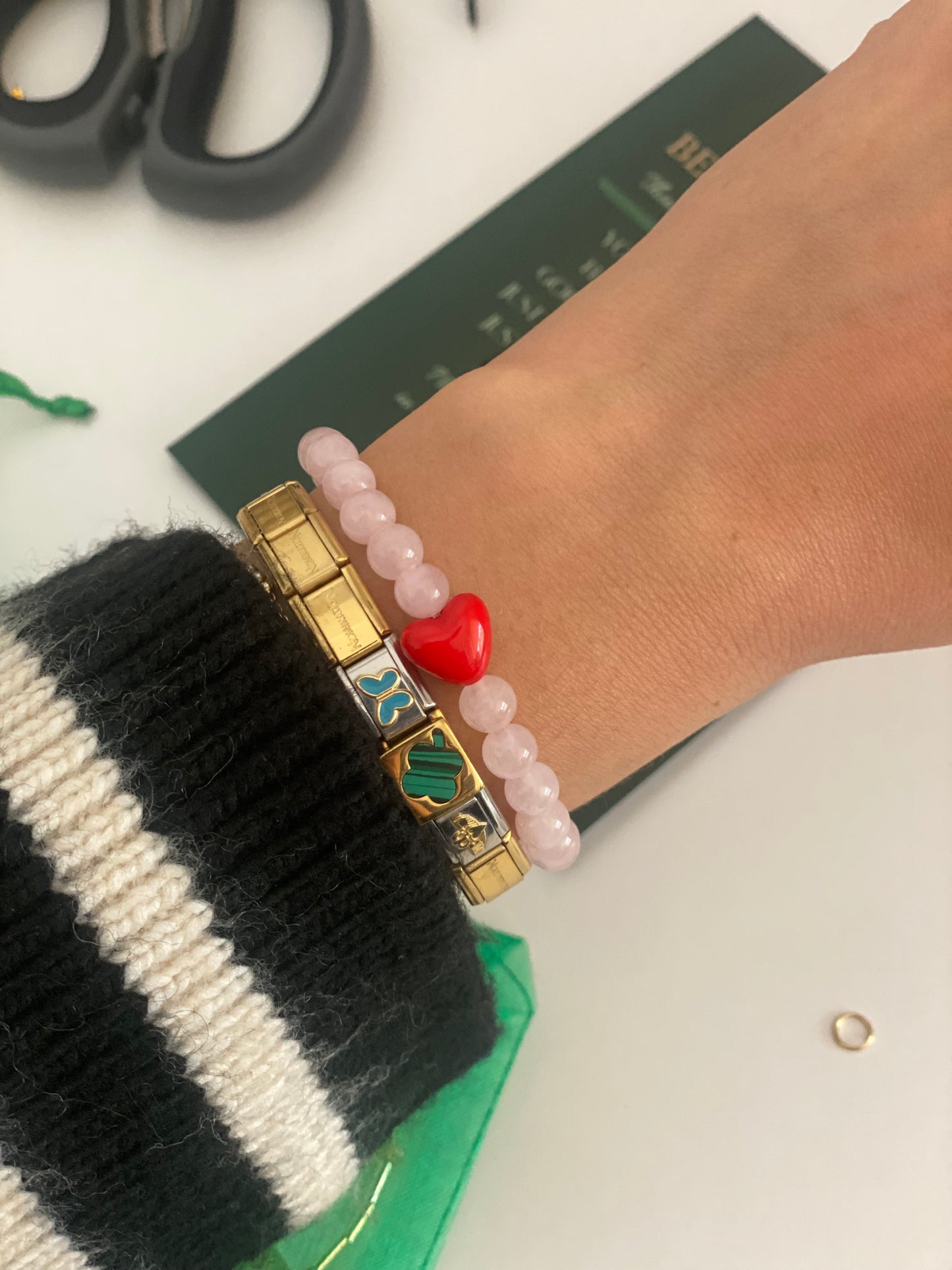 LOVE ROSE QUARTZ bracelet