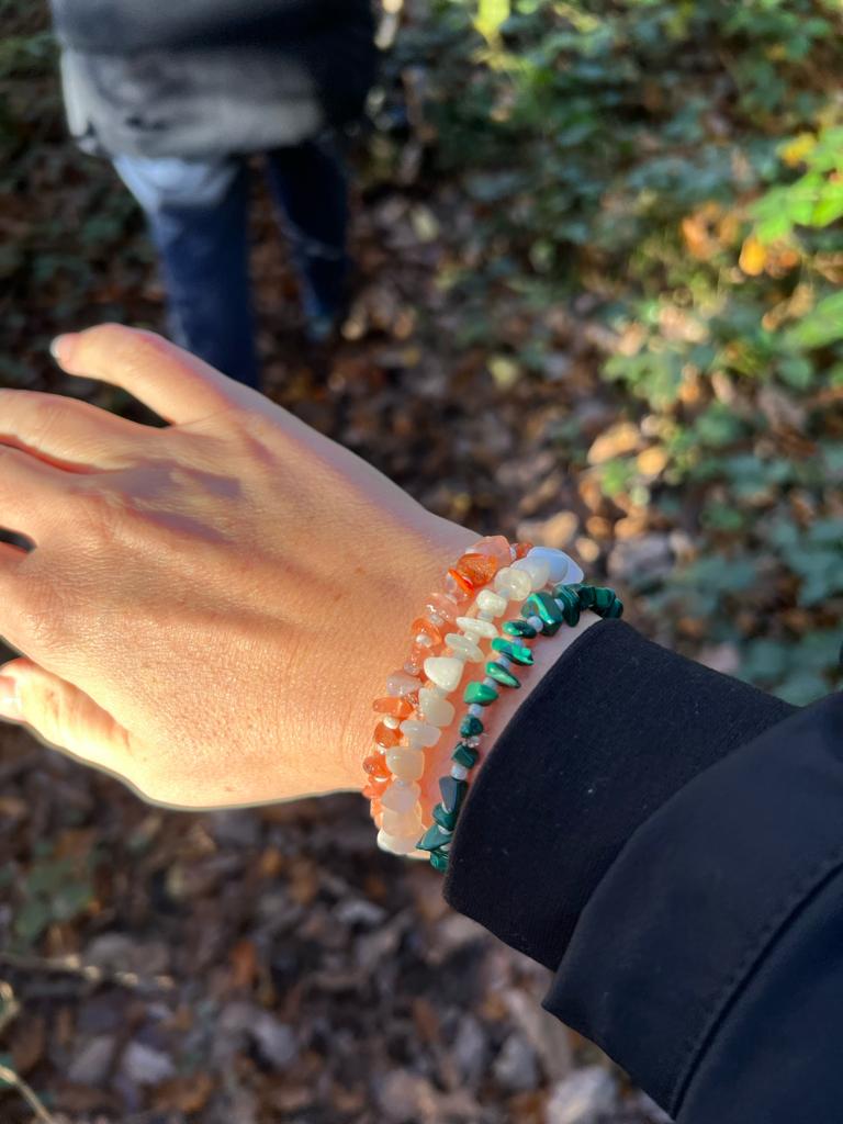 CARNELIAN chip bracelet