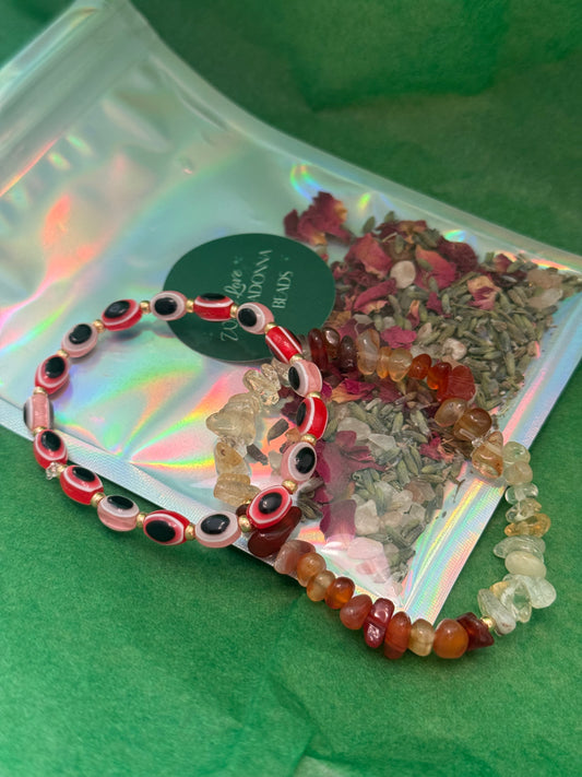 SUNSET SKIES evil eye bracelet