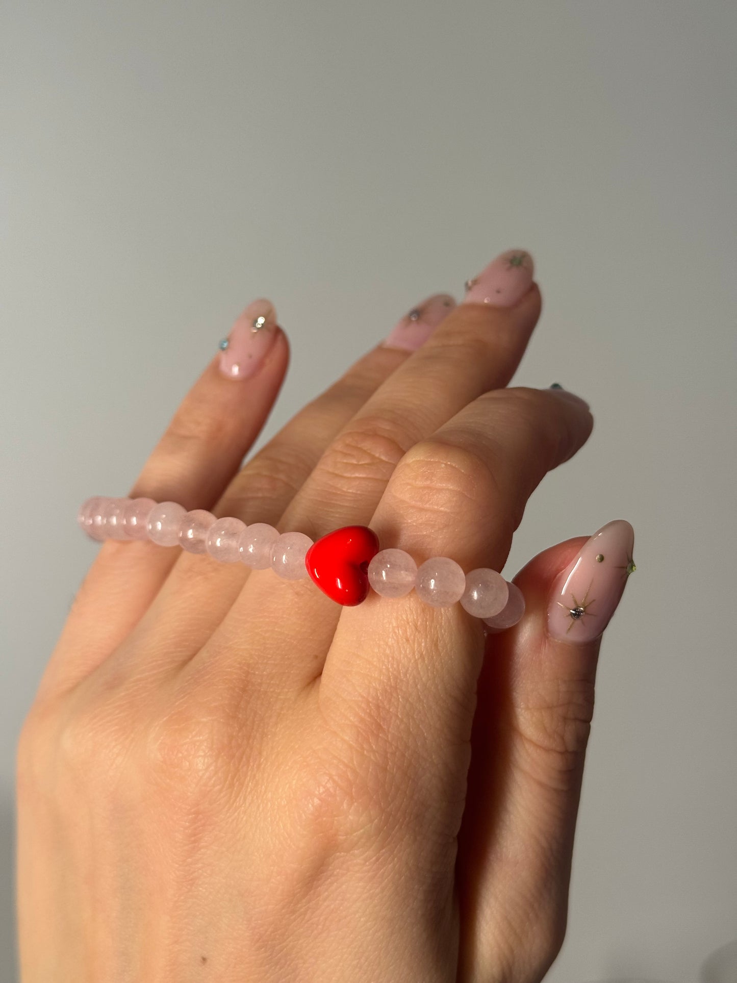 LOVE ROSE QUARTZ bracelet