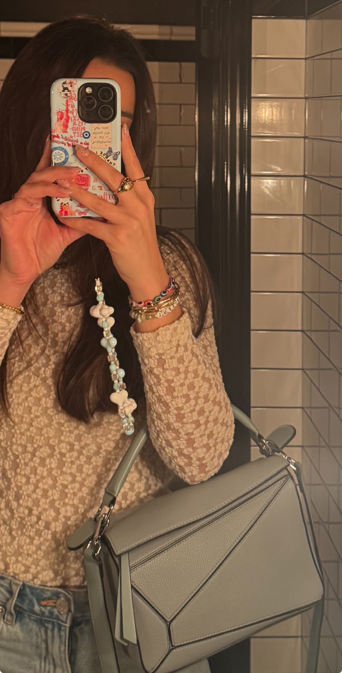 BLUE SKIES phone charm