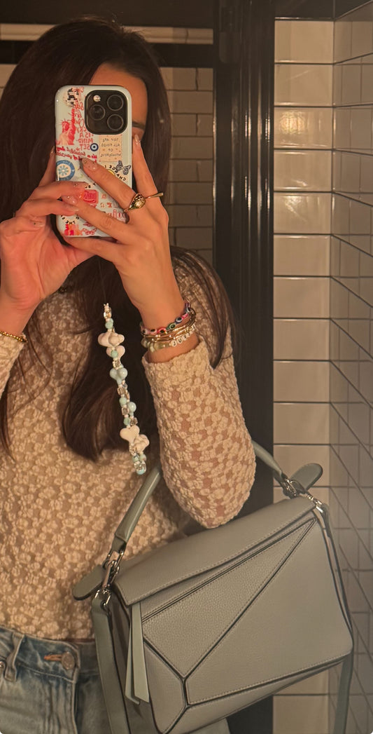 BLUE SKIES phone charm