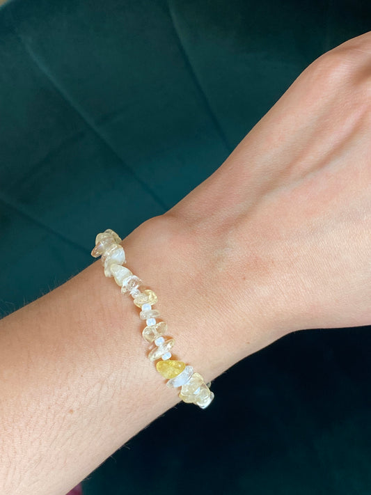 CITRINE bead bracelet