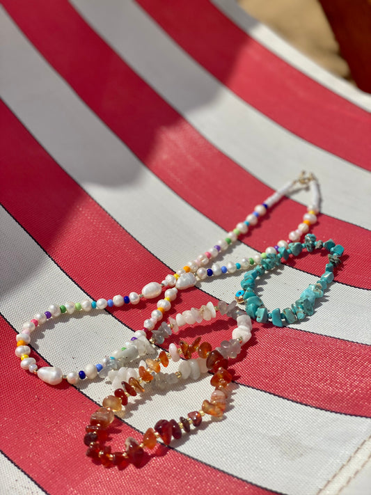 CARNELIAN chip bracelet